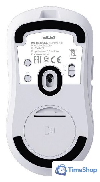 Игровая мышь Acer OMR401 (белый) - Изображение №4 — Интернет-магазин Time-Shop