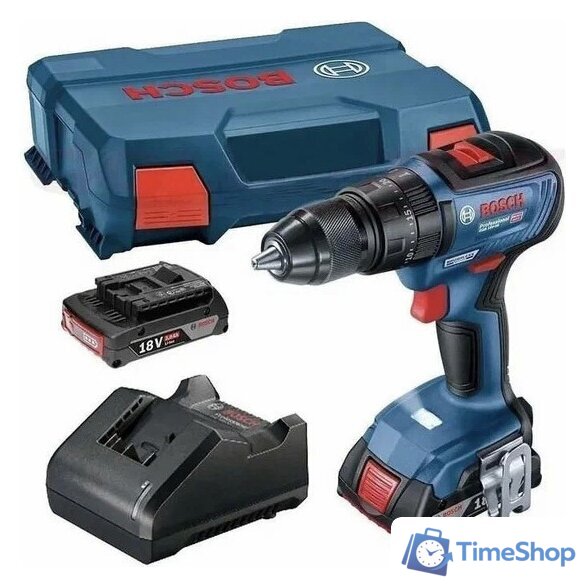 Ударная дрель-шуруповерт Bosch GSB 18V-50 Professional 06019H5120 (с 2-мя АКБ, кейс) - Изображение №1 — Интернет-магазин Time-Shop