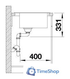 Кухонная мойка Blanco Pleon 5 523683 (трюфель) - Изображение №6 — Интернет-магазин Time-Shop