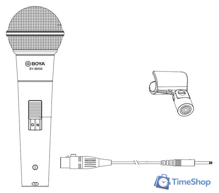 Проводной микрофон BOYA BY-BM58 - Изображение №6 — Интернет-магазин Time-Shop
