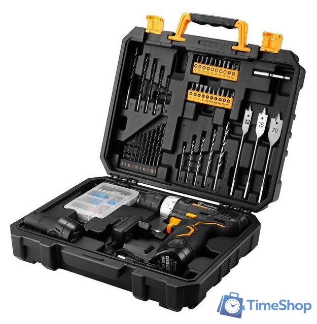 Дрель-шуруповерт Deko GCD12DU3 SET 5 063-4147 (с 2-мя АКБ, кейс, набор оснастки) - Изображение №3 — Интернет-магазин Time-Shop