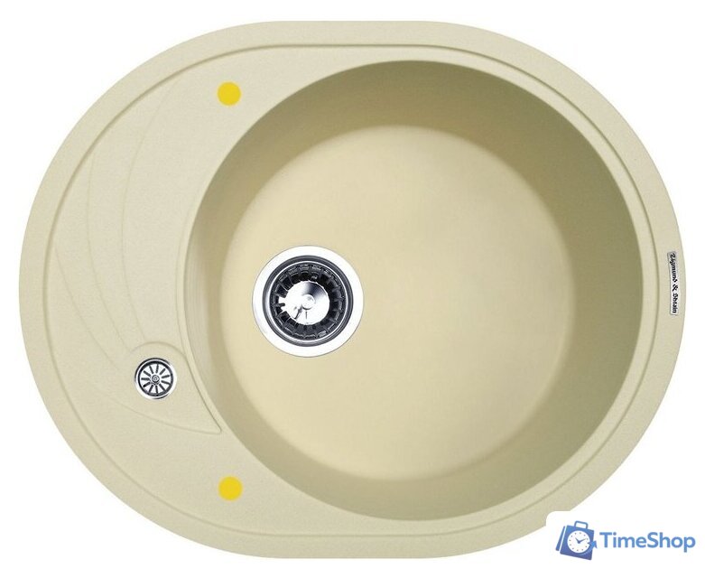 Кухонная мойка Zigmund & Shtain Kreis OV 575 (молодое шампанское) - Изображение №1 — Интернет-магазин Time-Shop