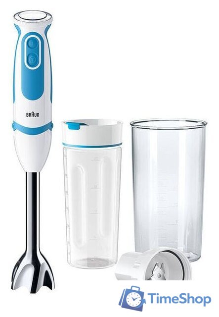 Погружной блендер Braun MultiQuick MQ 5251 WHBL - Изображение №1 — Интернет-магазин Time-Shop