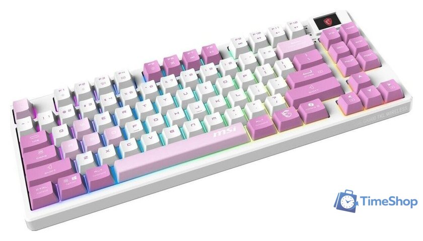 Клавиатура MSI Forge GK600 TKL Wireless Violet - Изображение №5 — Интернет-магазин Time-Shop