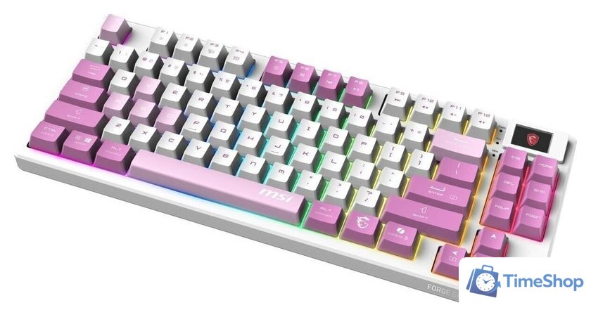 Клавиатура MSI Forge GK600 TKL Wireless Violet - Изображение №3 — Интернет-магазин Time-Shop