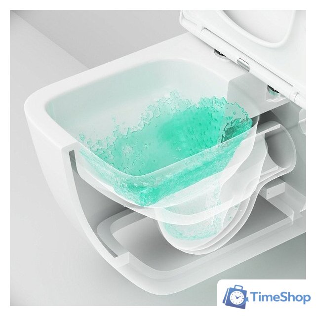 Унитаз подвесной AM.PM Gem Aquaspin C901901SC (с сиденьем) - Изображение №8 — Интернет-магазин Time-Shop