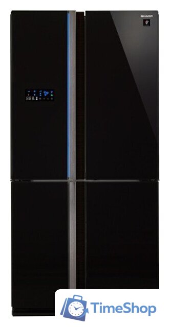 Четырёхдверный холодильник Sharp SJ-FS820V-BK - Изображение №1 — Интернет-магазин Time-Shop