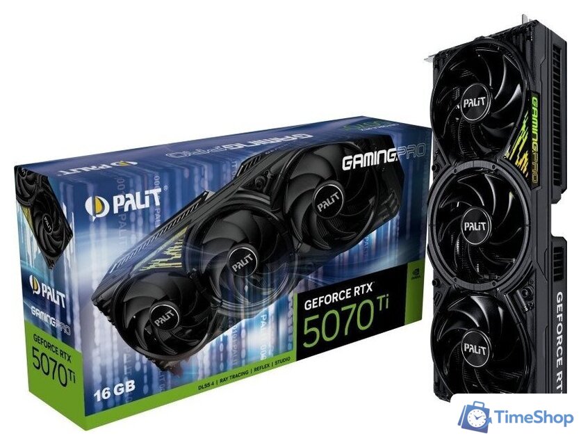 Видеокарта Palit GeForce RTX 5070 Ti GamingPro OC V1 NE7507TS19T2-GB2031Y - Изображение №11 — Интернет-магазин Time-Shop
