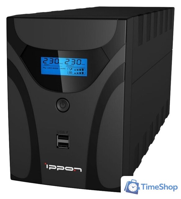 Источник бесперебойного питания IPPON Smart Power Pro II 2200 Euro - Изображение №2 — Интернет-магазин Time-Shop