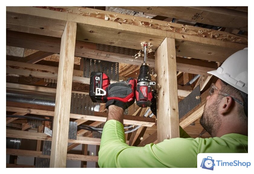 Ударная дрель-шуруповерт Milwaukee M18 BLPD2-502X 4933464517 (с 2-мя АКБ 5 Ач, кейс) - Изображение №17 — Интернет-магазин Time-Shop