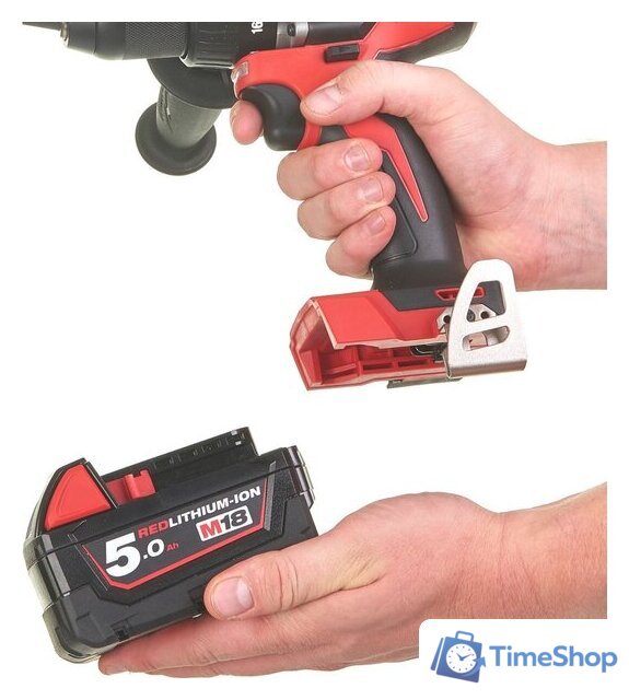 Ударная дрель-шуруповерт Milwaukee M18 BLPD2-502X 4933464517 (с 2-мя АКБ 5 Ач, кейс) - Изображение №11 — Интернет-магазин Time-Shop