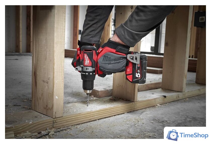 Ударная дрель-шуруповерт Milwaukee M18 BLPD2-502X 4933464517 (с 2-мя АКБ 5 Ач, кейс) - Изображение №16 — Интернет-магазин Time-Shop