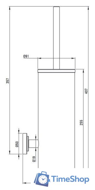 Ершик для унитаза Deante Temisto Brass ADT_M721 - Изображение №2 — Интернет-магазин Time-Shop