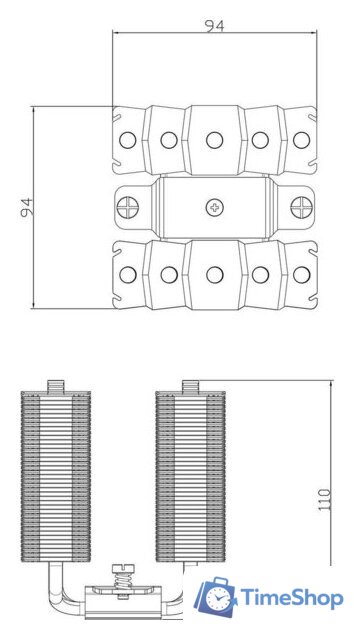 Кулер для процессора Thermalright Silver Soul 110 (белый) - Изображение №10 — Интернет-магазин Time-Shop
