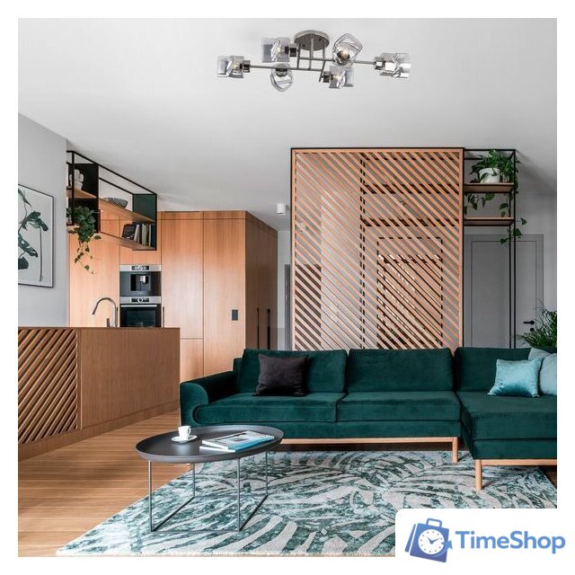 Припотолочная люстра Евросвет Hilari 30165/6 (Черный жемчуг) - Изображение №6 — Интернет-магазин Time-Shop