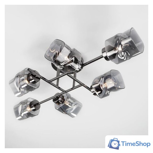 Припотолочная люстра Евросвет Hilari 30165/6 (Черный жемчуг) - Изображение №4 — Интернет-магазин Time-Shop