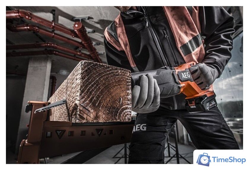 Сабельная пила AEG Powertools BUS 18BL2-0 4935478941 (без АКБ) - Изображение №8 — Интернет-магазин Time-Shop