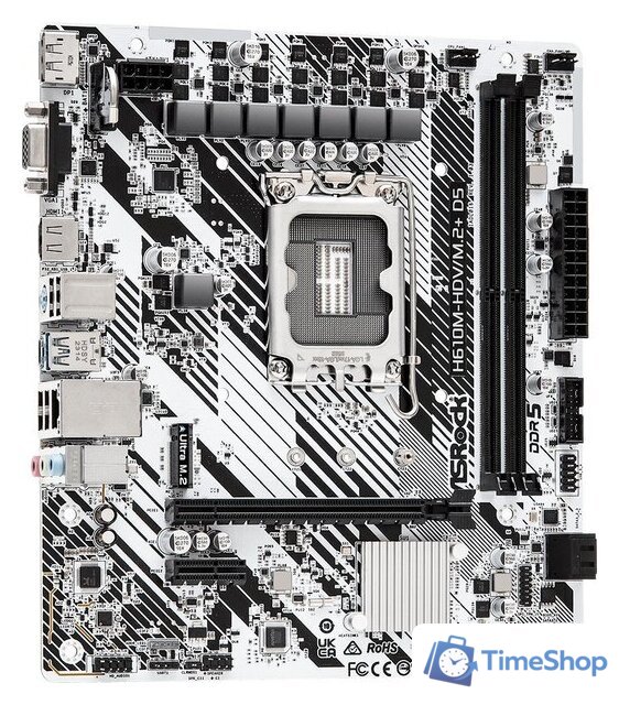 Материнская плата ASRock H610M-HDV/M.2+ D5 - Изображение №4 — Интернет-магазин Time-Shop