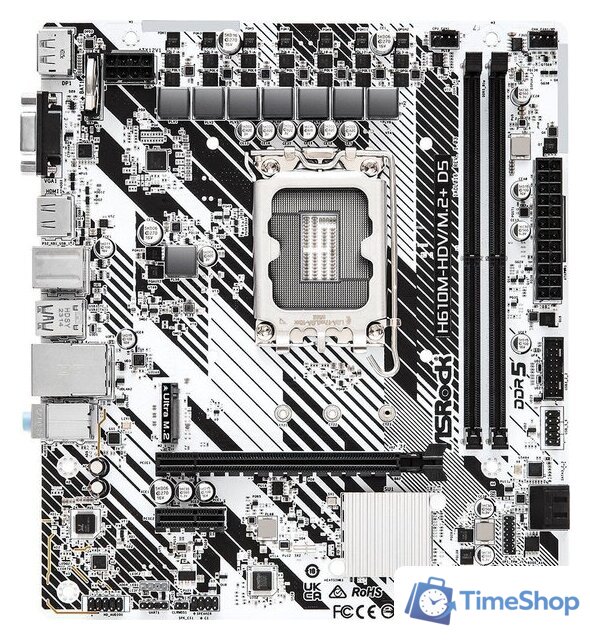 Материнская плата ASRock H610M-HDV/M.2+ D5 - Изображение №1 — Интернет-магазин Time-Shop