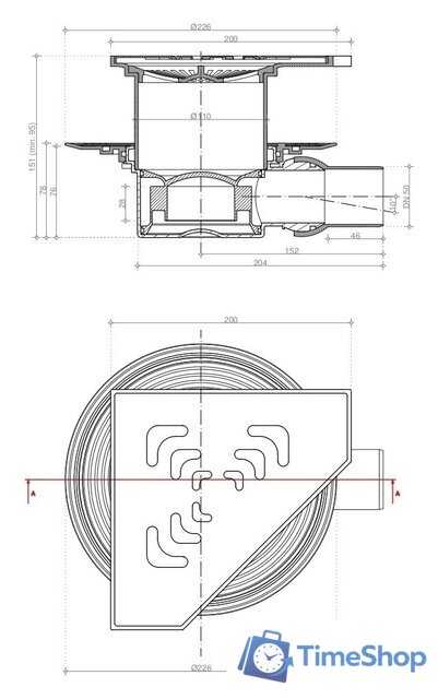 Трап/канал Pestan Confluo Standard Angle 1 - Изображение №7 — Интернет-магазин Time-Shop