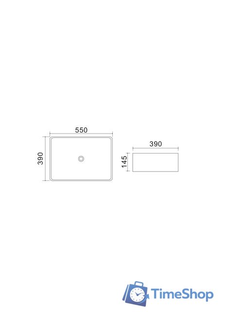 Умывальник Uptrend Fiesta (глянцевый белый) - Изображение №3 — Интернет-магазин Time-Shop