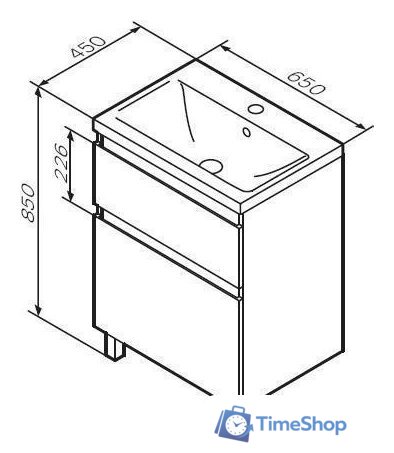  AM.PM Тумба под умывальник X-Joy M85AFSX0652WG - Изображение №8 — Интернет-магазин Time-Shop