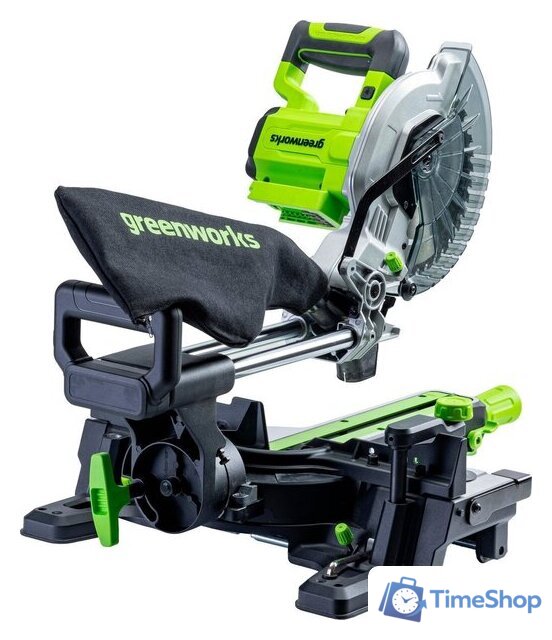 Торцовочная пила Greenworks GD24MS216K4 1501707UB (с 1-им АКБ) - Изображение №5 — Интернет-магазин Time-Shop