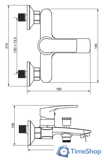 Смеситель Damixa Eclipse 481000000 - Изображение №4 — Интернет-магазин Time-Shop