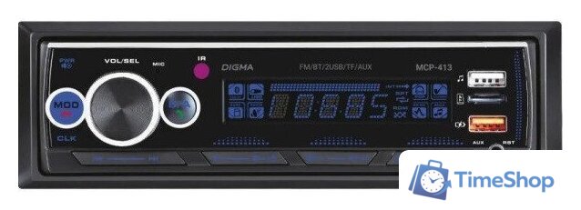 USB-магнитола Digma MCP-413 - Изображение №1 — Интернет-магазин Time-Shop