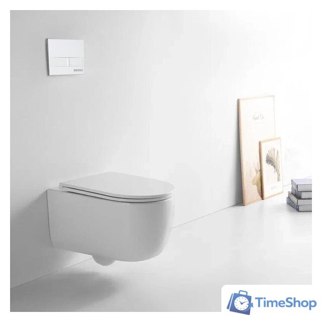 Унитаз подвесной Berges Wasserhaus Tornas c сиденьем Slim SO (микролифт) - Изображение №4 — Интернет-магазин Time-Shop