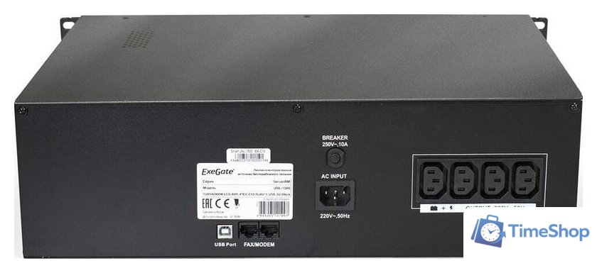 Источник бесперебойного питания ExeGate ServerRM UNL-1500.LCD.AVR.C13.RJ.USB.3U - Изображение №2 — Интернет-магазин Time-Shop