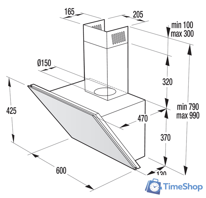 Кухонная вытяжка Gorenje WHI643ORAB - Изображение №4 — Интернет-магазин Time-Shop