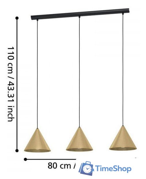 Подвесная люстра Eglo Narices 99592 - Изображение №4 — Интернет-магазин Time-Shop