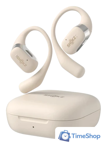 Наушники Shokz OpenFit (бежевый) - Изображение №1 — Интернет-магазин Time-Shop