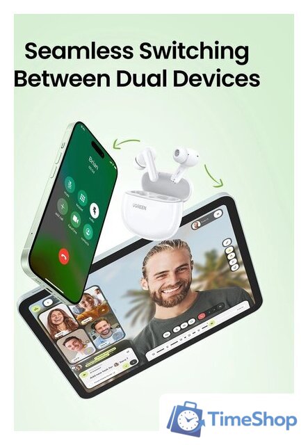 Наушники Ugreen HiTune P3 WS207 (белый) - Изображение №4 — Интернет-магазин Time-Shop