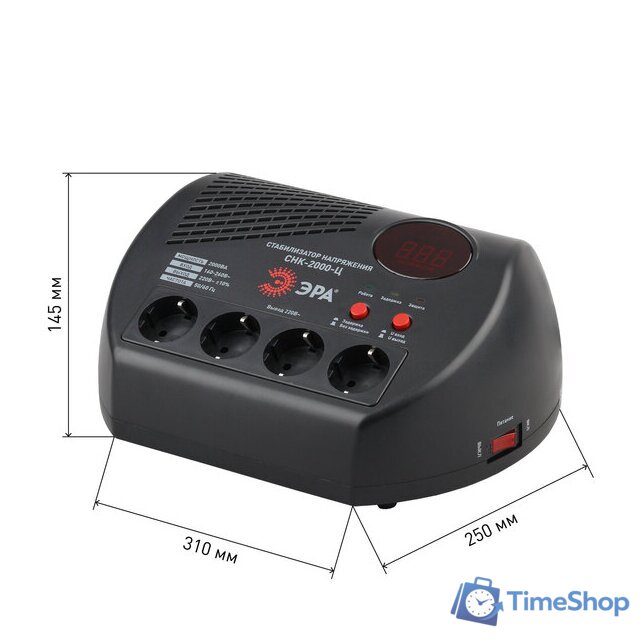 Стабилизатор напряжения ЭРА СНК-2000-Ц Б0031075 - Изображение №4 — Интернет-магазин Time-Shop