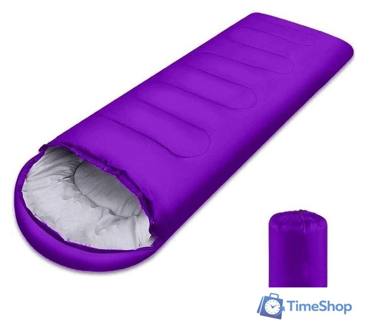 Спальный мешок Calviano Acamper Bergen 300г/м2 (фиолетовый) - Изображение №5 — Интернет-магазин Time-Shop