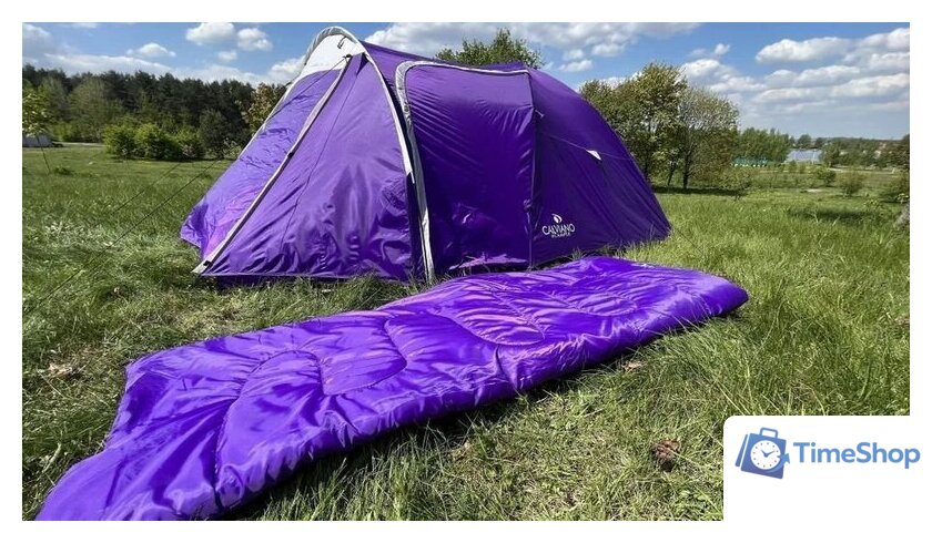 Спальный мешок Calviano Acamper Bergen 300г/м2 (фиолетовый) - Изображение №10 — Интернет-магазин Time-Shop
