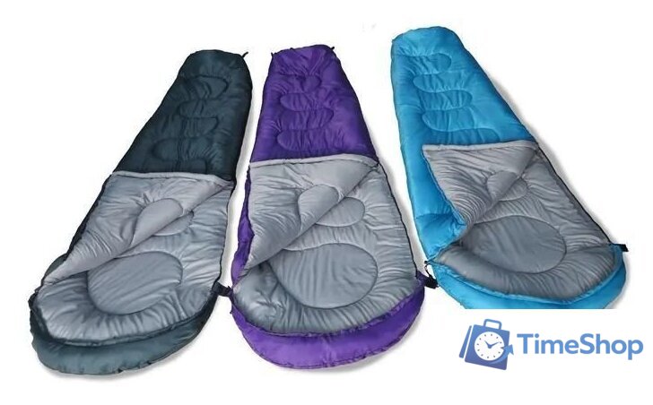 Спальный мешок Calviano Acamper Bergen 300г/м2 (фиолетовый) - Изображение №8 — Интернет-магазин Time-Shop