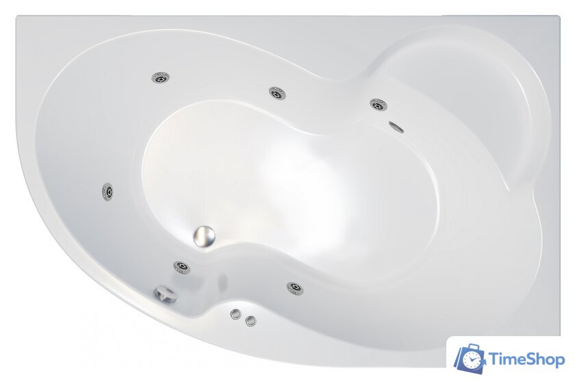Ванна Triton Мари 170x110 L Базовая Flat (с гидромассажем) - Изображение №1 — Интернет-магазин Time-Shop