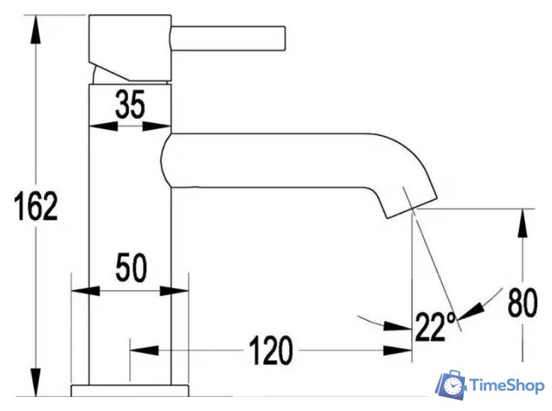 Смеситель Grocenberg GB2099 (золотой брашированный) - Изображение №3 — Интернет-магазин Time-Shop