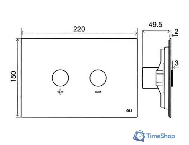 Инсталляция для унитаза OLI 885055+887610 - Изображение №3 — Интернет-магазин Time-Shop