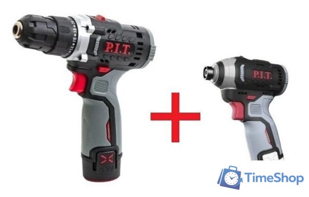  P.I.T. PBM12K-10A/2+PSD12K-120A (шуруповерт, винтоверт, 2 АКБ) - Изображение №1 — Интернет-магазин Time-Shop