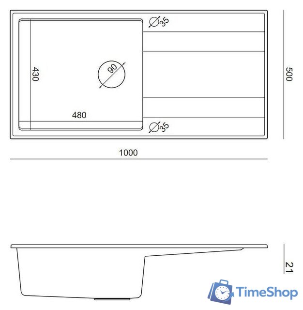 Кухонная мойка Quadron HCQE10050U1_PVDC1_P2O - Изображение №7 — Интернет-магазин Time-Shop