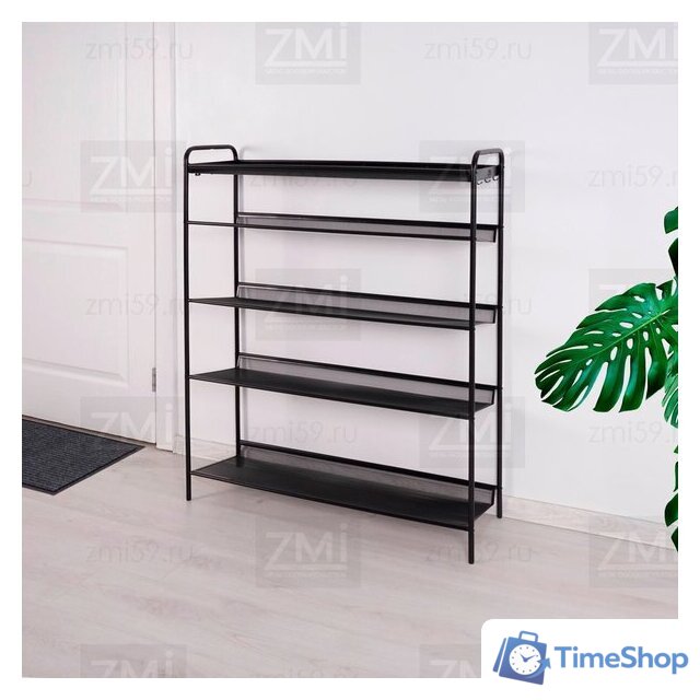 Полка для обуви ЗМИ Женева 35 ПДО Ж35 (черный) - Изображение №2 — Интернет-магазин Time-Shop