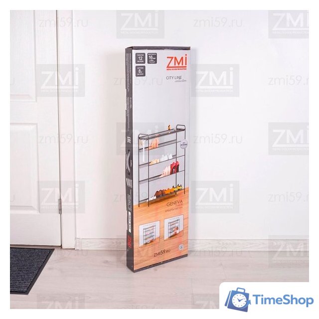 Полка для обуви ЗМИ Женева 35 ПДО Ж35 (черный) - Изображение №4 — Интернет-магазин Time-Shop