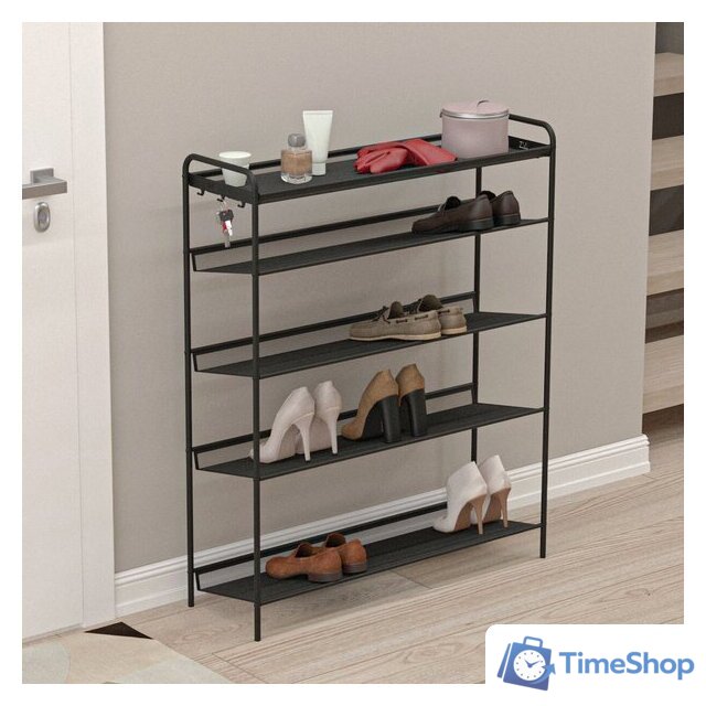 Полка для обуви ЗМИ Женева 35 ПДО Ж35 (черный) - Изображение №1 — Интернет-магазин Time-Shop