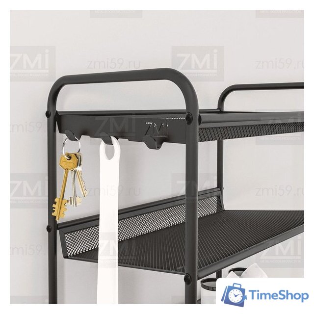 Полка для обуви ЗМИ Женева 35 ПДО Ж35 (черный) - Изображение №8 — Интернет-магазин Time-Shop