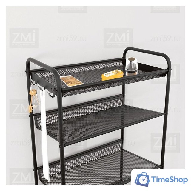 Полка для обуви ЗМИ Женева 35 ПДО Ж35 (черный) - Изображение №6 — Интернет-магазин Time-Shop