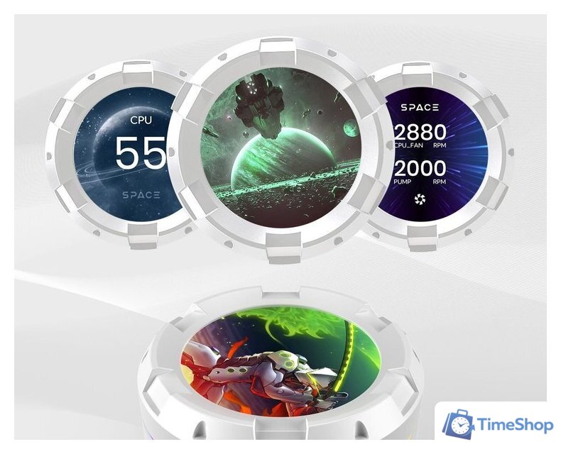 Система жидкостного охлаждения для процессора ID-Cooling SL240 White - Изображение №9 — Интернет-магазин Time-Shop